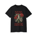 Dead Inside Skeleton Rib Cage Red Roses -GILDAN 2000 Unisex T-Shirt