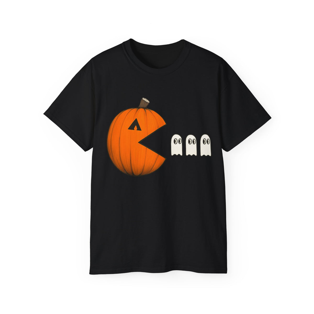 Pumpkin Eating Ghosts -GILDAN 2000 Unisex Cotton T-Shirt