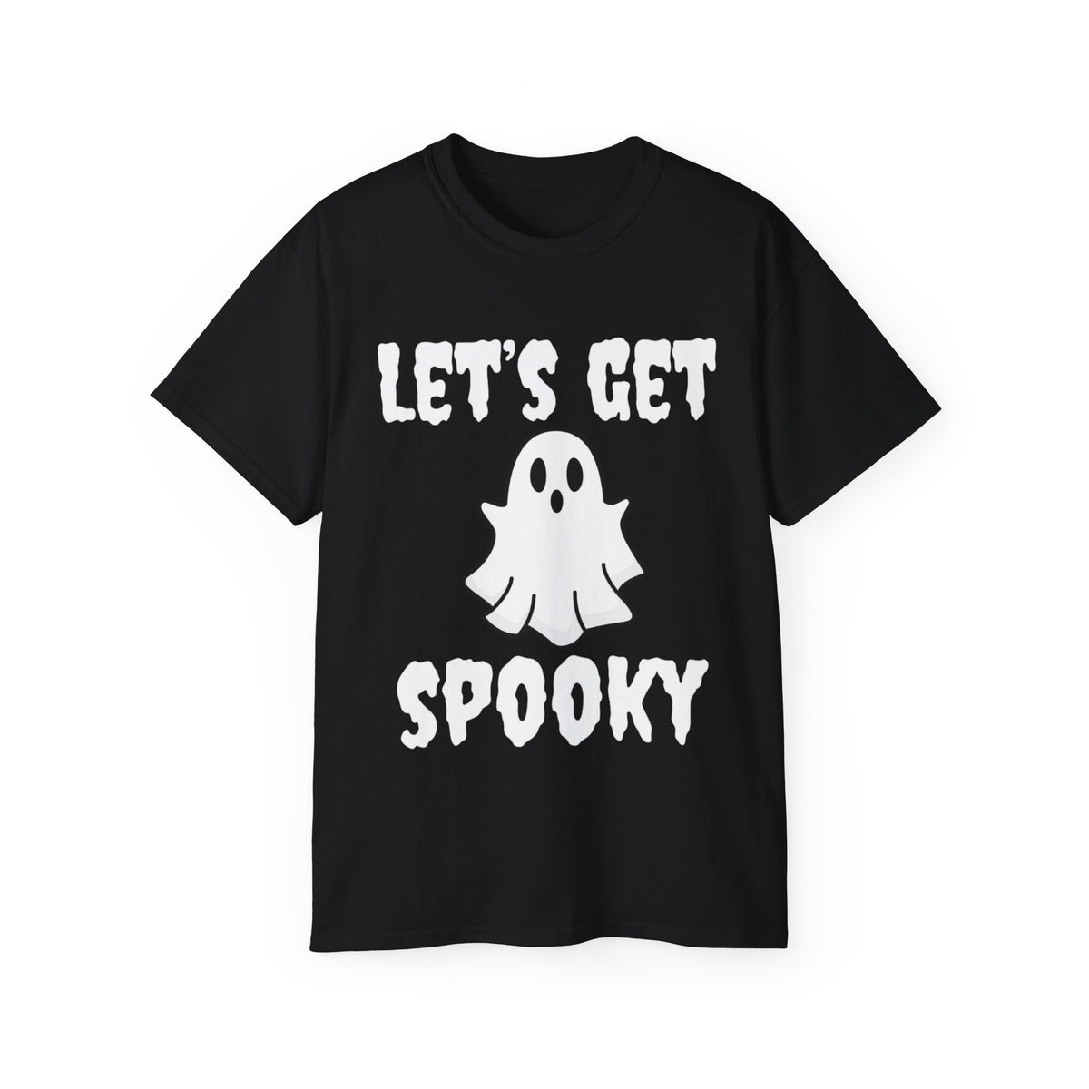 Let's Get Spooky Ghost Shirt -GILDAN 2000 Unisex Cotton T-Shirt