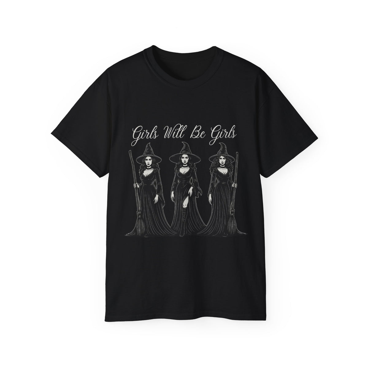 Girls Will Be Girls Trio Of Witches -GILDAN 2000 Unisex Cotton T-Shirt