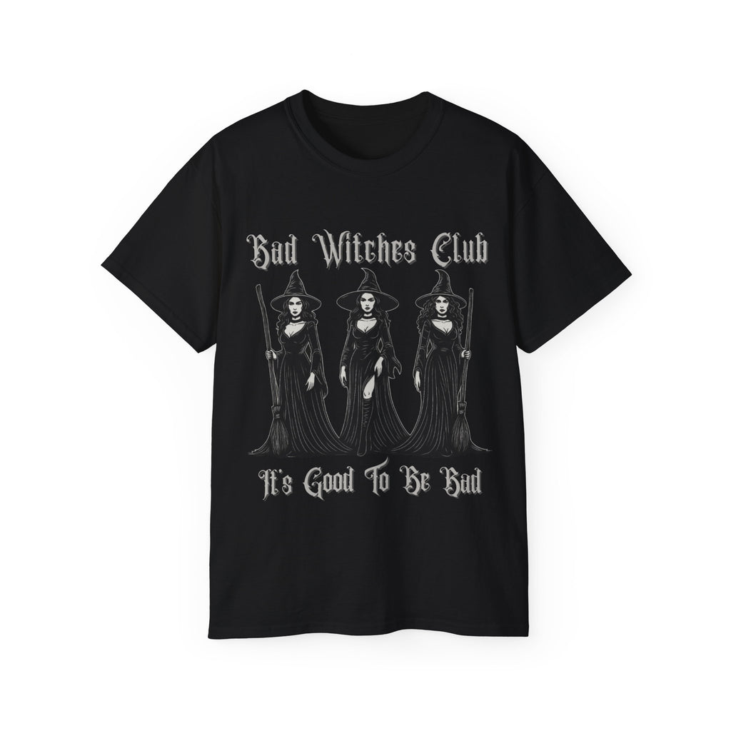 Bad Witches Club Trio Of Witches -GILDAN 2000 Unisex Cotton T-Shirt