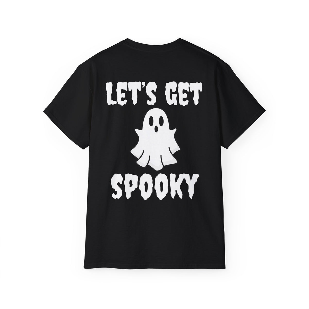Hazel Who? Let's Get Spooky Ghost Front & Back Print Shirt -GILDAN 2000 Unisex Cotton T-Shirt