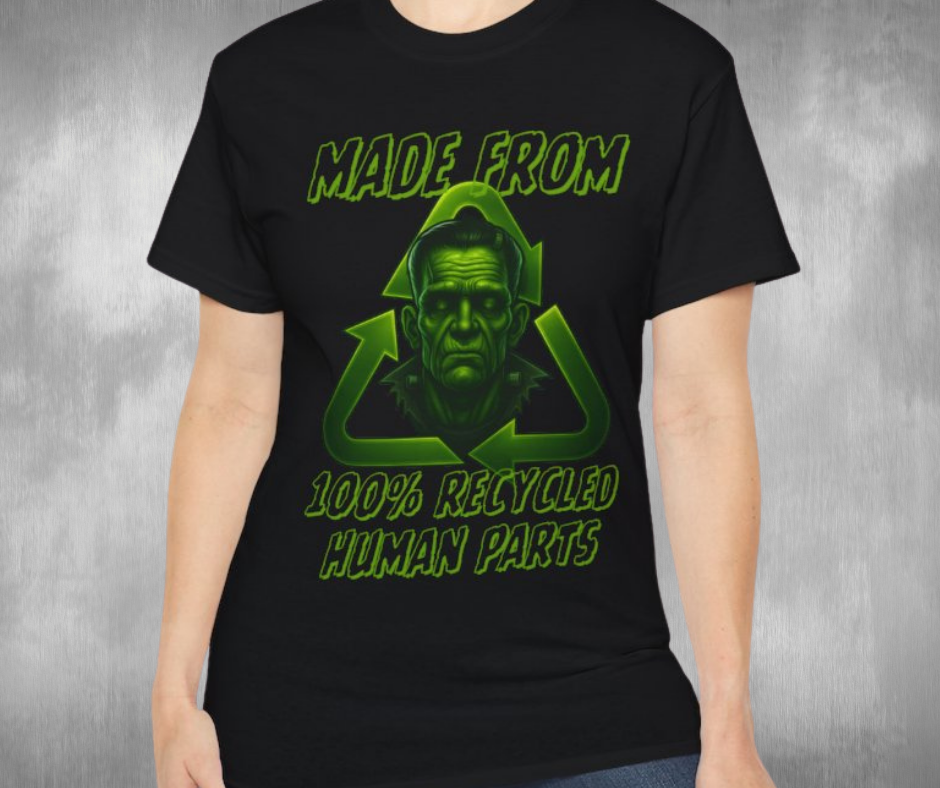 Made From 100% Recycled Human Parts -GILDAN 2000 Unisex Cotton T-Shirt